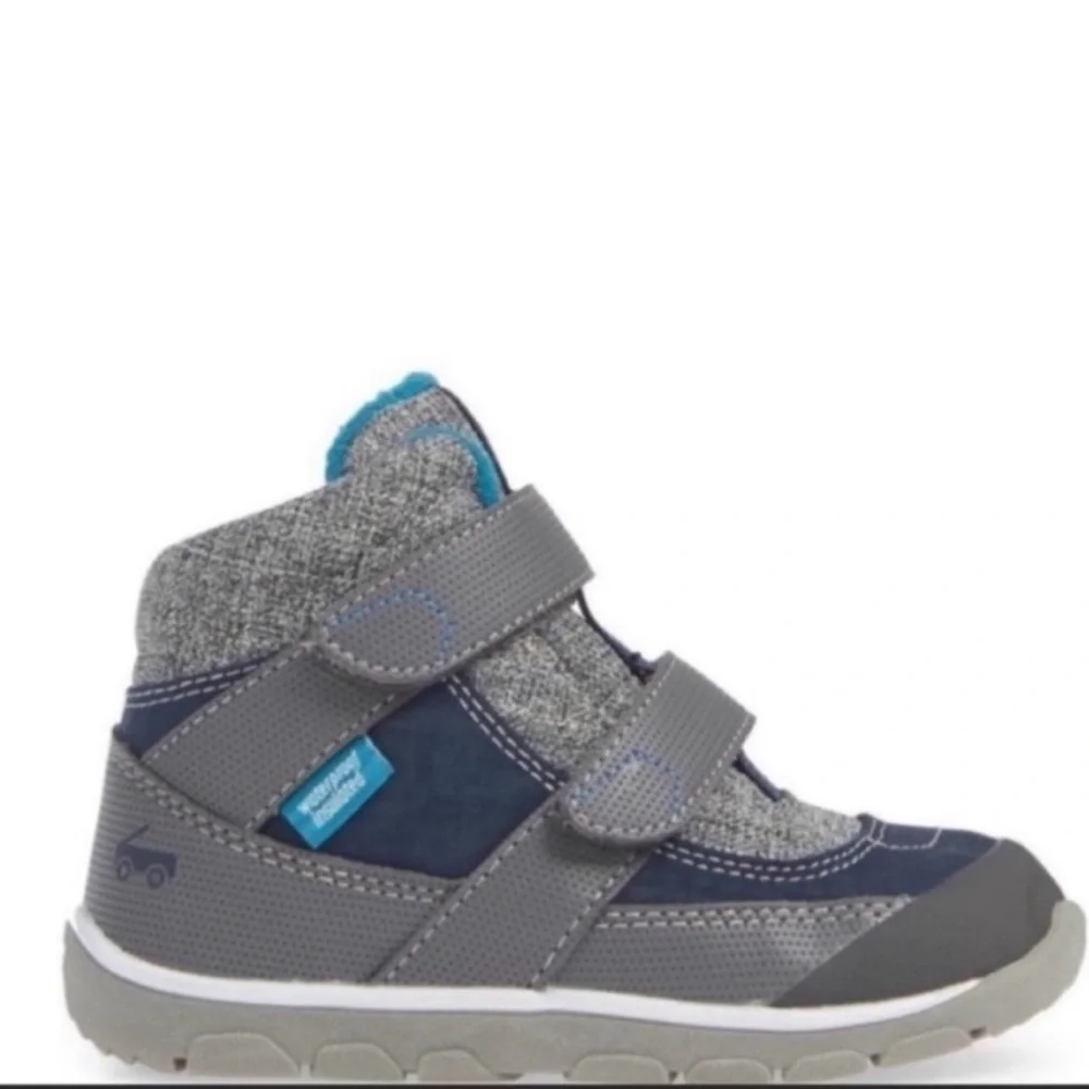 See Kai Run Atlas II Waterproof Insulated Snow Boots Navy Gray Winter Toddler 4